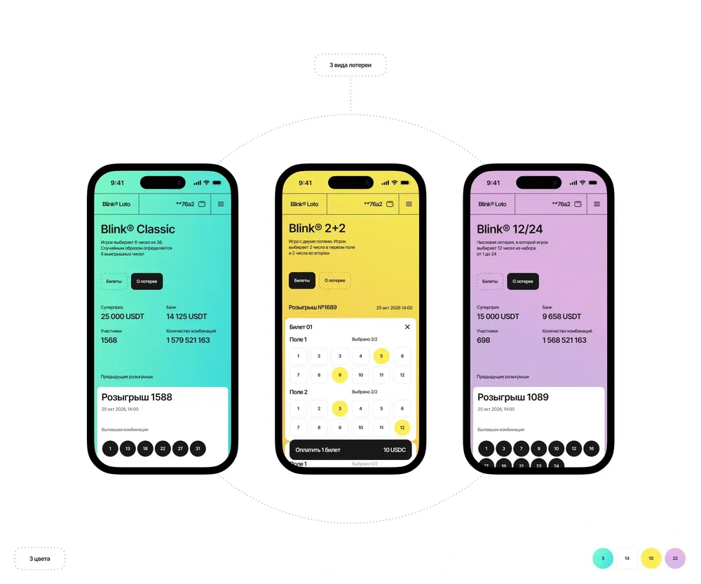 Blink® Loto — app Design